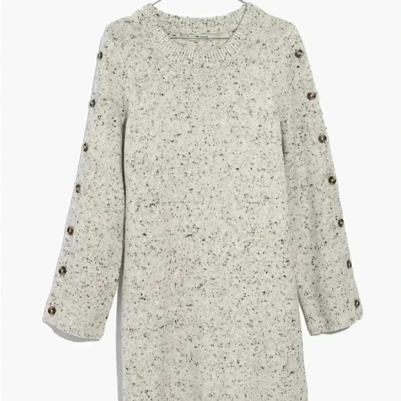 MADEWELL DONEGAL BUTTON SLEEVE SWEATER DRESS - Picture 8 of 8